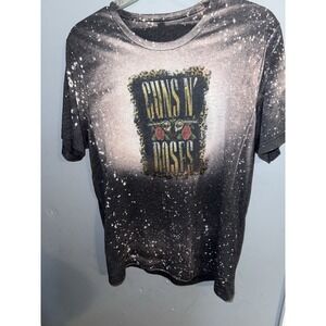 black Guns N' Roses bleached graphic t-shirt No Tag For Size